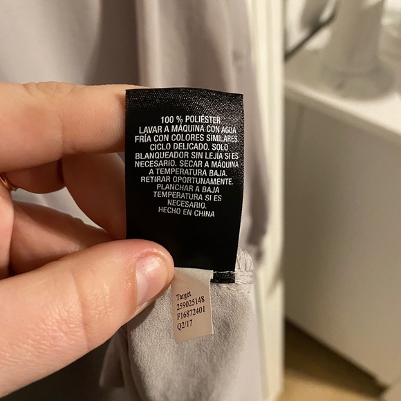 Target Mossimo Gray/Taupe Tunic Blouse - Picture 6 of 7